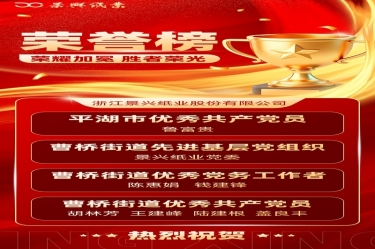 党建赋能 红色荣光 | CA88纸业党委佳绩频传